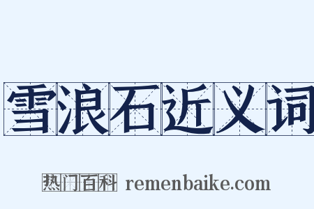 雪浪石近义词是什么意思的图片